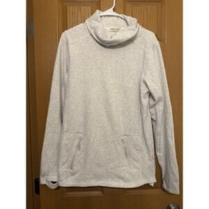 Lincoln Outfitters Small Funnel Neck Pullover Heather Grey Pockets